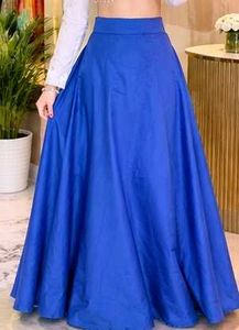 Royal Blue Skirt with Tassels