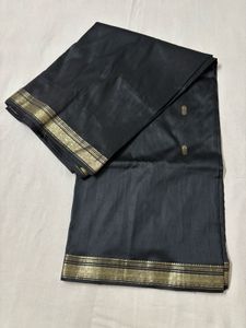Black &amp; Gold Silk Saree