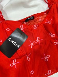 Chic Red Crop Top