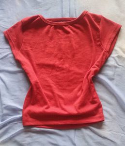 Pinteresty Red Backless Crop top