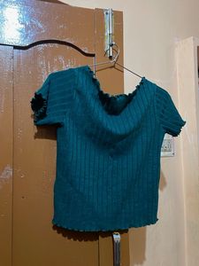 Ribbed Mock Neck Long Sleeve Top