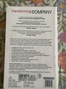 Transforming the Company Book