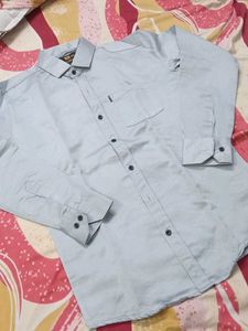 Men's Light Blue Casual Shirt