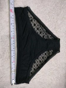 Stylish Black 🖤 Mesh Trim Briefs