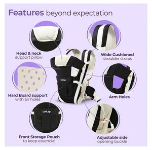 LuvLap Elegant 4 In 1 Baby Carrier Ergonomic Trave