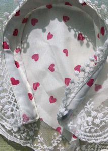 Cute Heart Print Bandana Scarf