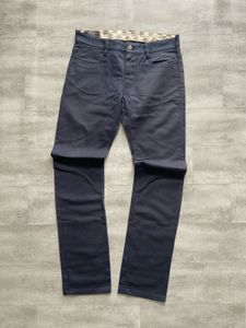 Men's Dark Blue Straight Fit Chinos
