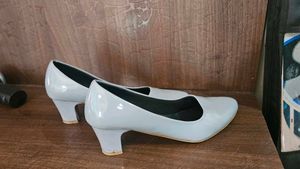 Light Blue Patent Heels