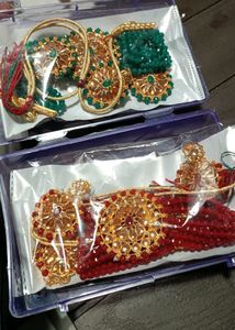 Kundan Gold Plated Adjustable Choker And Earrings