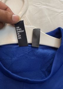 Adidas M size men's Blue Camo Logo Sweatshirt