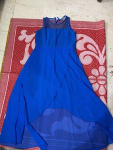 Stunning Blue High-Low Dress