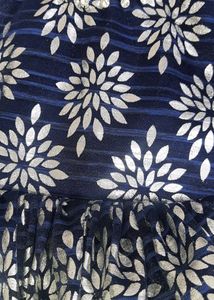 Navy Floral Baby Dress Newborn Ball Gown For Party