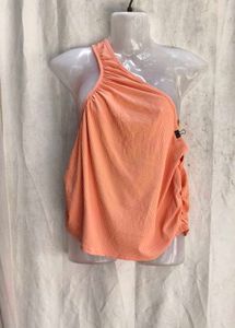Chic One-Shoulder Ruched Top