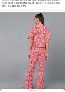 Red Zebra Print Co-ord Set