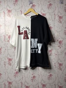 Unique Two-Tone Graphic Tee