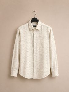 Men's Classic Fit Dotted Shirt