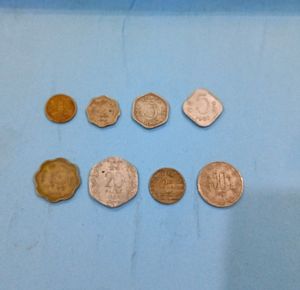 1,2,3,5,10,20,25,50 Paisa Old Coin