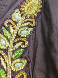 Elegant Brown Ethnic Gown