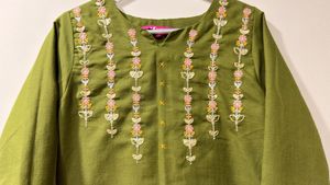Rich Olive green kurta