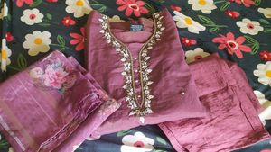 elegant Embroidered Kurta Set with Dupatta