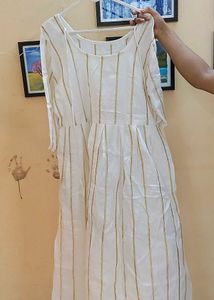 Elegant White Striped Kurta