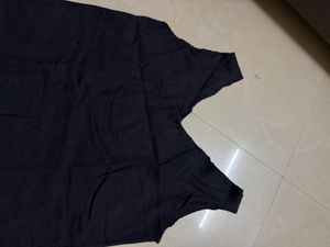 Dark Blue Textured T-Shirt
