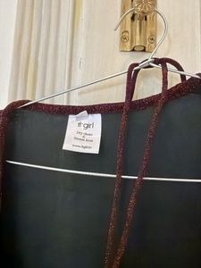 Sparkling Burgundy Bodycon Dress