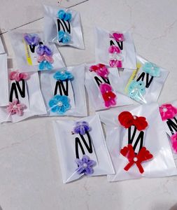 Mini Flower Hair Clips Set pack of 5