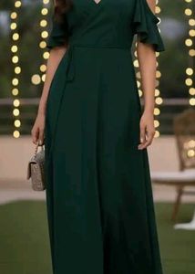 Elegant Emerald Green Maxi Dress