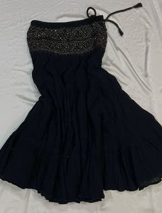 Embroidered Mini Skirt