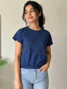 Stylish Geometric Print Top