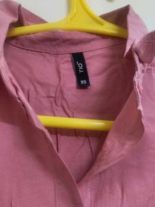 Stylish Pink Button-Up Shirt