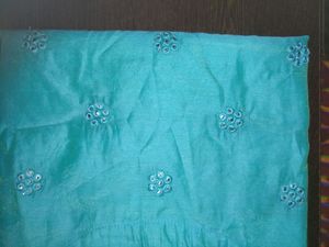 Max Turquoise Sleeveless Embellished Top