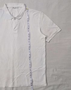 Zara Classic White Polo Shirt
