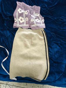 Crochet Vest & Skirt Set