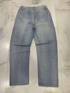 printed relaxed fit jeans