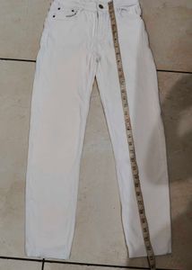 Classic White Denim Jeans