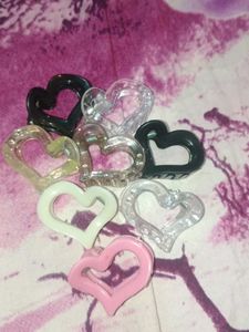Cute Heart Claw Clips Pack