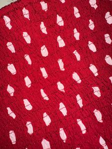 Red Smocked Tube Top