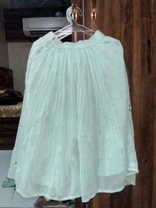 Pakistani Designer Mint Kurta with Garara