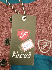 Seven Focus Maroon Textured Shirt