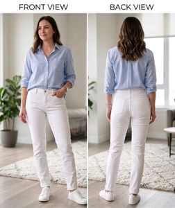 Girl's White Jens