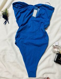 Blue Tube / Strapless Bodysuit