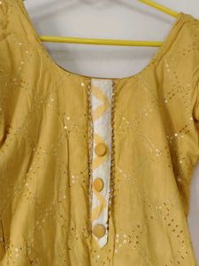 Yellow Kurta Set with Dupatta
