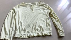 Off-Shoulder Ribbed White Top