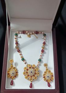 Beautiful Moti Mala Necklace Set With Matching Earrings || Grab Now