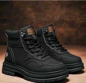 Men's Black Winter Combat Boots