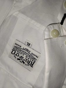 White Hand Embroidered "I Love You" Shirt