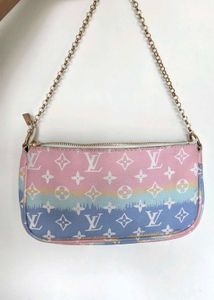 Lv inspired rainbow pochette