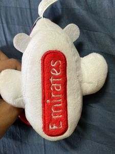 Emirates vibrating Aeroplane plush keychain